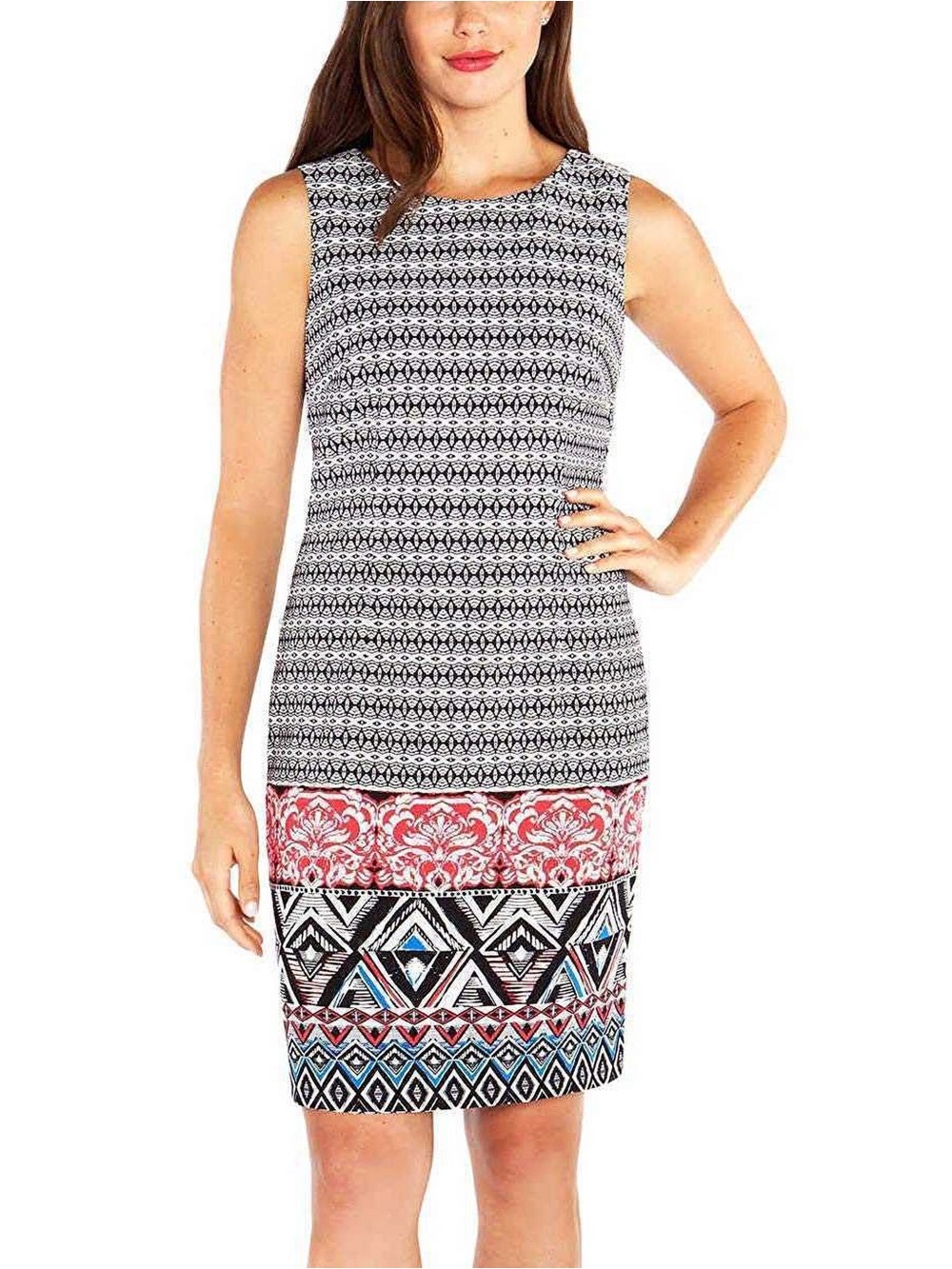 Mario Serrani Sleeveless Sheath Dress